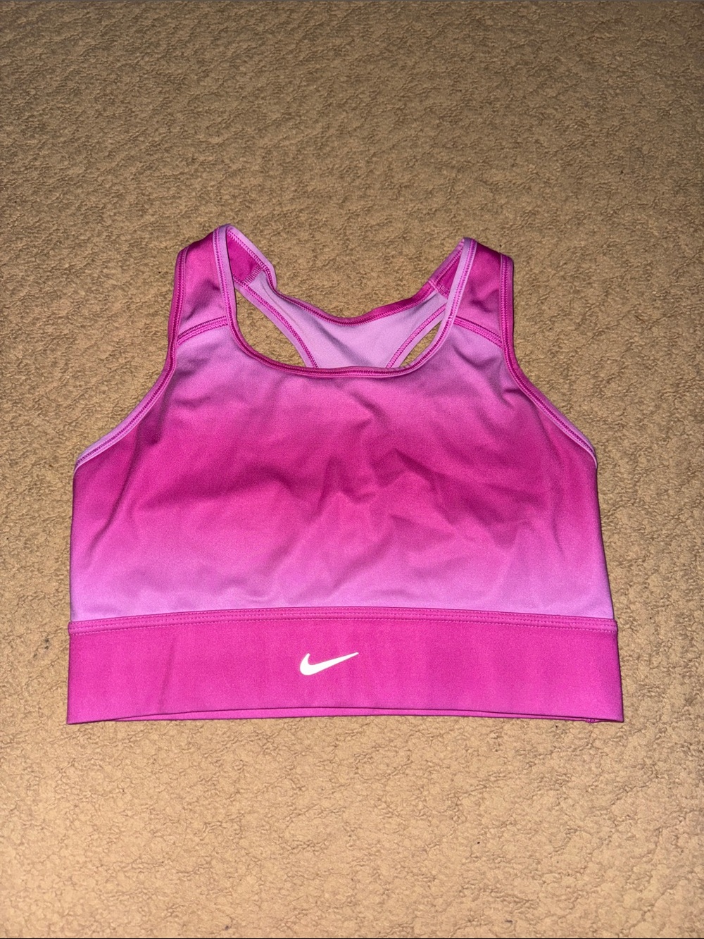 Nike Pink Ombre Racerback Sports Bra